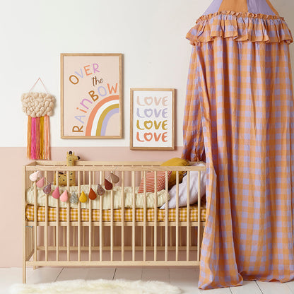 Hibou Design Over the Rainbow Art Print - Pink