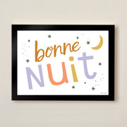 Hibou Design Bonne Nuit Art Print - Confetti White