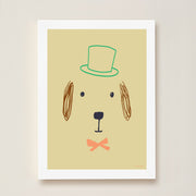 Hibou Design Bruno Dog Art Print - Hay