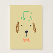 Hibou Design Bruno Dog Art Print - Hay