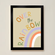 Hibou Design Over the Rainbow Art Print - Sand