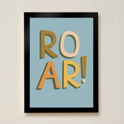 Hibou Design Roar Art Print - Blue