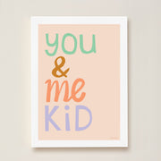 Hibou Design You & Me Kid Art Print - Pink