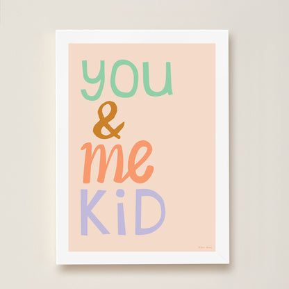 Hibou Design You & Me Kid Art Print - Pink