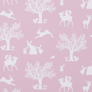 Hibou Design Enchanted Wood Wallpaper - Peony Pink