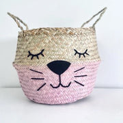 Bellybambino Pink Eyelash Whiskers Basket - Large