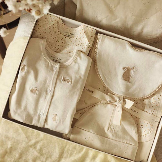 Avery Row New Baby Starter Gift Set - Bunnies / Daisy Meadow / Wild Chamomile