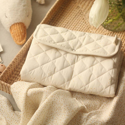 Avery Row Cotton Travel Baby Changing Mat - Wild Chamomile