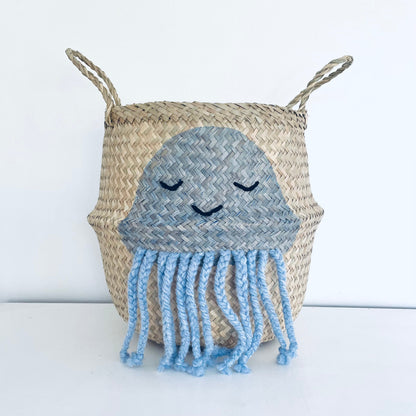 Bellybambino Blue Jellyfish Basket - Large