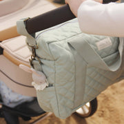 Avery Row Baby Changing Bag With Clips - Sage