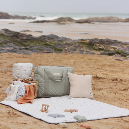 Avery Row Baby Changing Bag With Clips - Sage