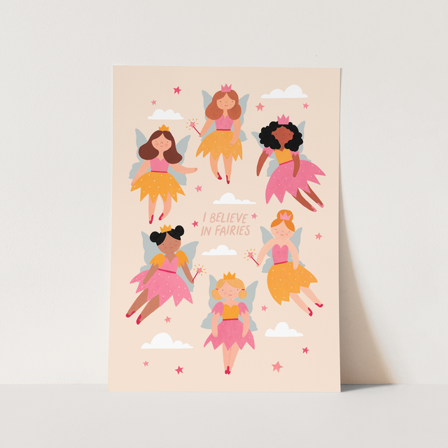 Kid Of The Village I Believe In Fairies Fine Art Print