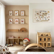 Kid of the Village World Map Wall Hanging Beige - Large