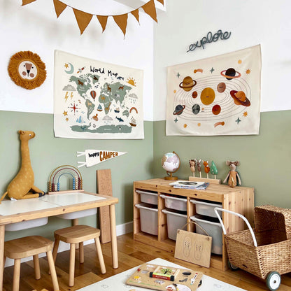 Kid Of The Village Solar System Wall Hanging - Large
