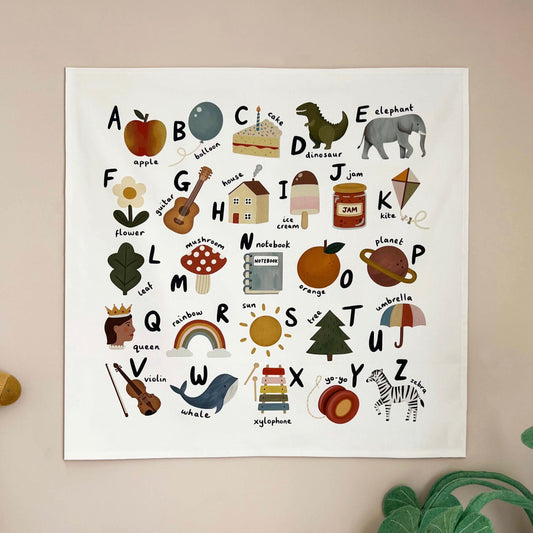 Kid Of The Village Alphabet Wall Hanging