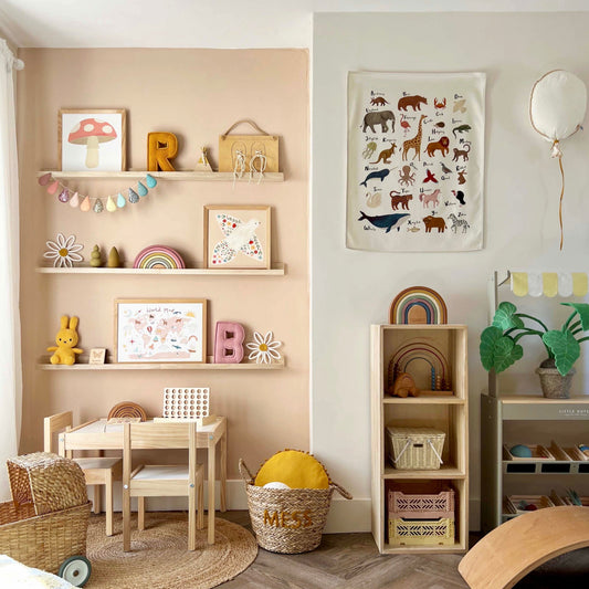 Kid Of The Village Animal Alphabet Wall Hanging