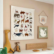 Kid of the Village Animal Alphabet Wall Hanging