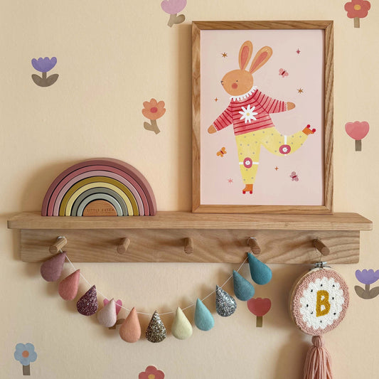 Kid Of The Village Rollin' Rabbit Fine Art Print