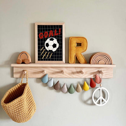 Kid of the Village Goal Fine Art Print - Black