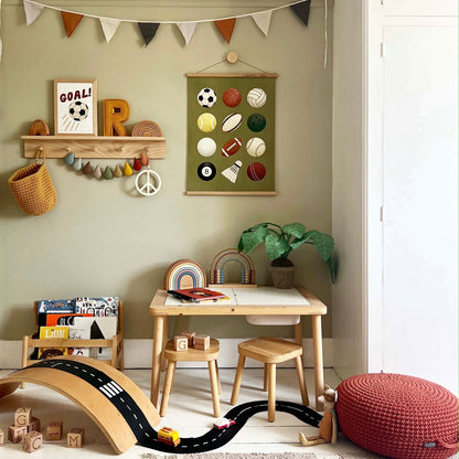 Kid of the Village Goal Fine Art Print - White
