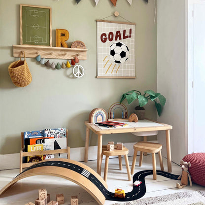 Kid of the Village Goal Fine Art Print - Stone