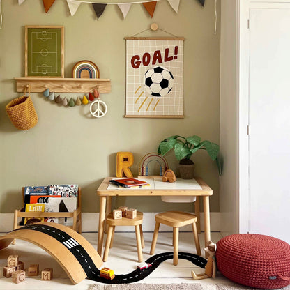 Kid of the Village Goal Fine Art Print - Stone