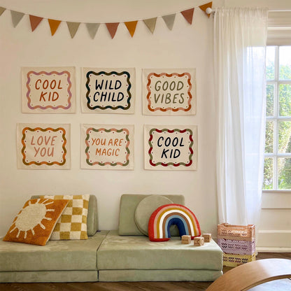 Kid Of The Village Cool Kid Banner - Black