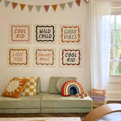 Kid of the Village Wild Child Banner - Black