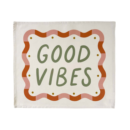 Kid of the Village Good Vibes Banner - Green