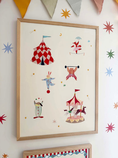 Kid of the Village A Day At The Circus Fine Art Print