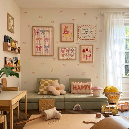 Kid of the Village Bows Of The Week Fine Art Print - Pink