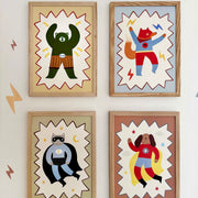 Kid of the Village Mighty Cub Superhero Fine Art Print