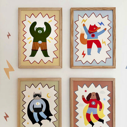 Kid of the Village Flash Tail Superhero Fine Art Print
