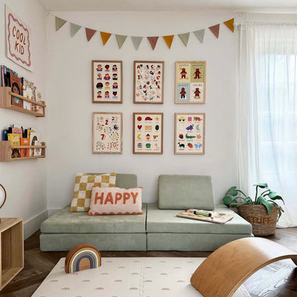 Kid of the Village Shapes Fine Art Print