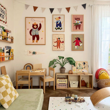 Kid of the Village Cowboy Bear Fine Art Print