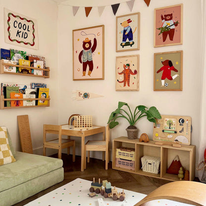 Kid of the Village Cowboy Bear Fine Art Print