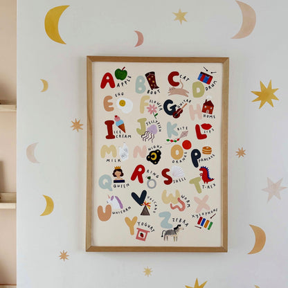 Kid Of The Village The Alphabet Fine Art Print