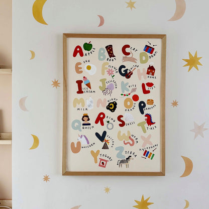 Kid of the Village The Alphabet Fine Art Print - Portrait