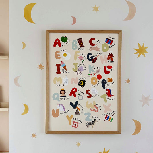 Kid Of The Village The Alphabet Fine Art Print