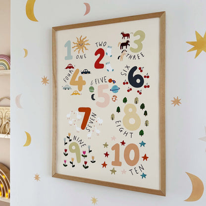 Kid of the Village Counting Fine Art Print