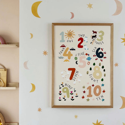 Kid Of The Village Counting Fine Art Print