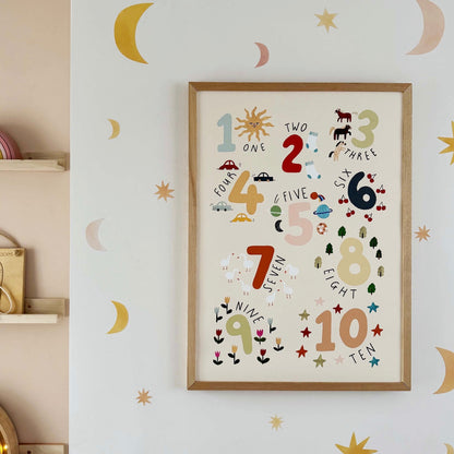 Kid of the Village Counting Fine Art Print
