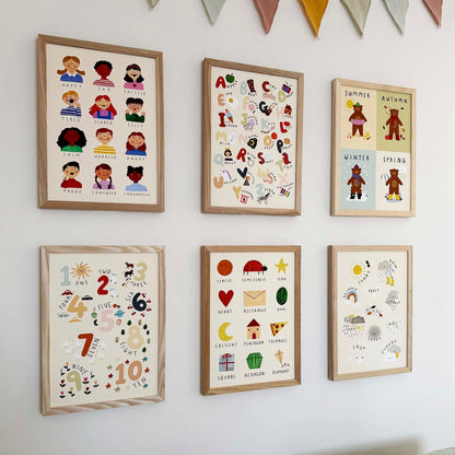 Kid of the Village Shapes Fine Art Print