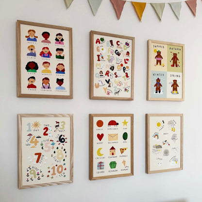Kid of the Village The Alphabet Fine Art Print - Portrait