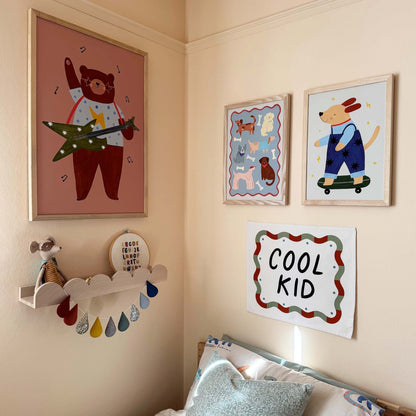 Kid of the Village Dogs Fine Art Print