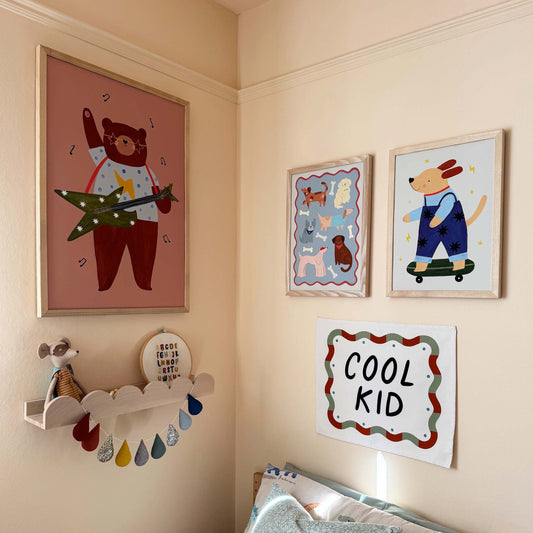 Kid Of The Village Rock 'N' Roll Bear Fine Art Print