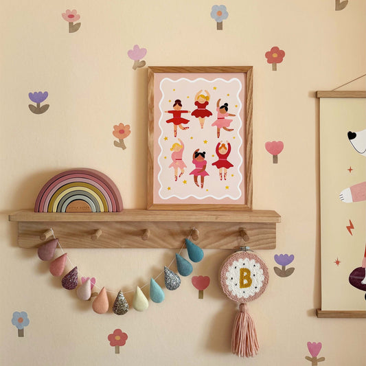 Kid Of The Village Ballerinas Fine Art Print