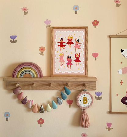 Kid of the Village Ballerinas Fine Art Print