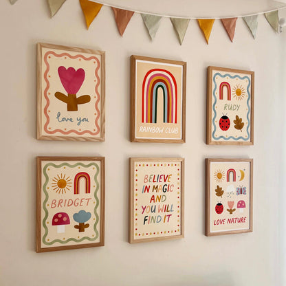 Kid of the Village Rainbow Club Fine Art Print