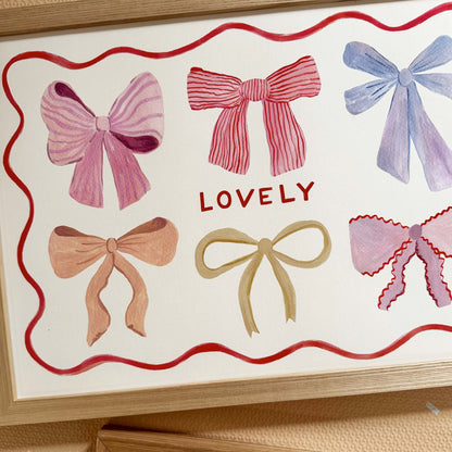 Kid of the Village Lovely Bows Fine Art Print